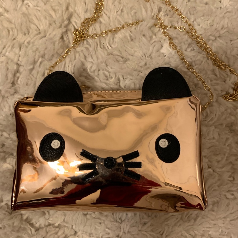 METAL KITTY CROSSBODY PURSE - Picture 2 of 4